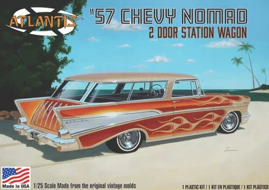 Atlantis Models H1260 1957 Chevy Nomad 2 Door Station Wagon 1/25 Scale Model Kit