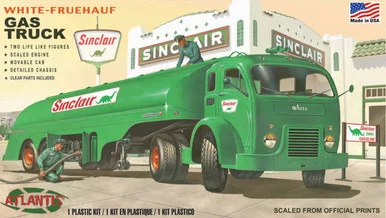 Atlantis Models 1402 White Fruehauf Gas Truck Sinclair 1/48 Scale Model Kit