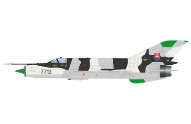 MIG-21MF "Slovak Air Force" 7713, 4th Flight, Sliac Airbase, 1999 HA0153 1:72
