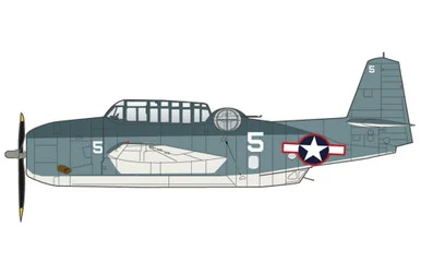 TBF-1 Avenger white 5, USS Ranger HA1225 Scale 1:72