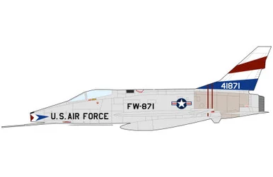 F-100 Super Sabre FW-871 USAF HA2127 Scale 1:72