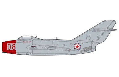 MIG-15bis Red 08, Chinese People's Volunteers AF, 1950s HA2429 Scale 1:72