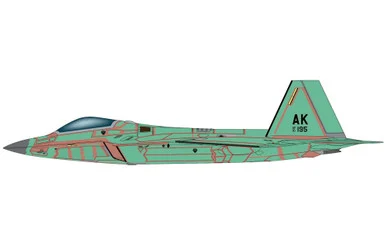 F-22 "Last Raptor (unpainted)" 10-4195 HA2834 Scale 1:72