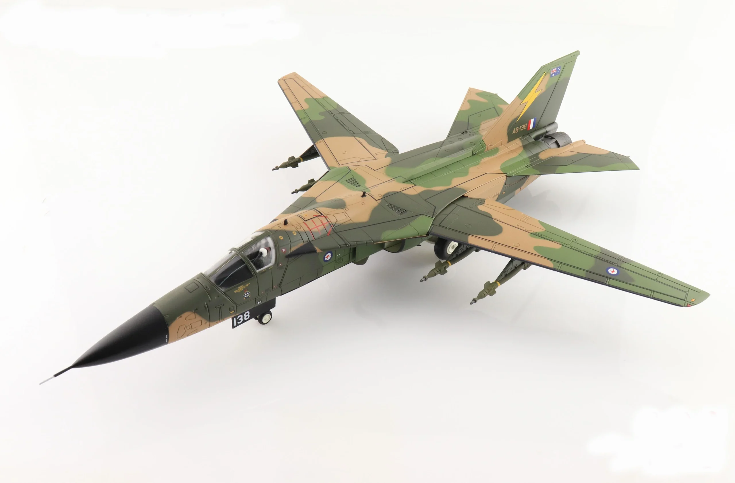 General Dynamics F-111C Aardvark “Pack Tack Prototype” No.1 Squadron RAAF, 1984, 1:72 Scale Diecast Model