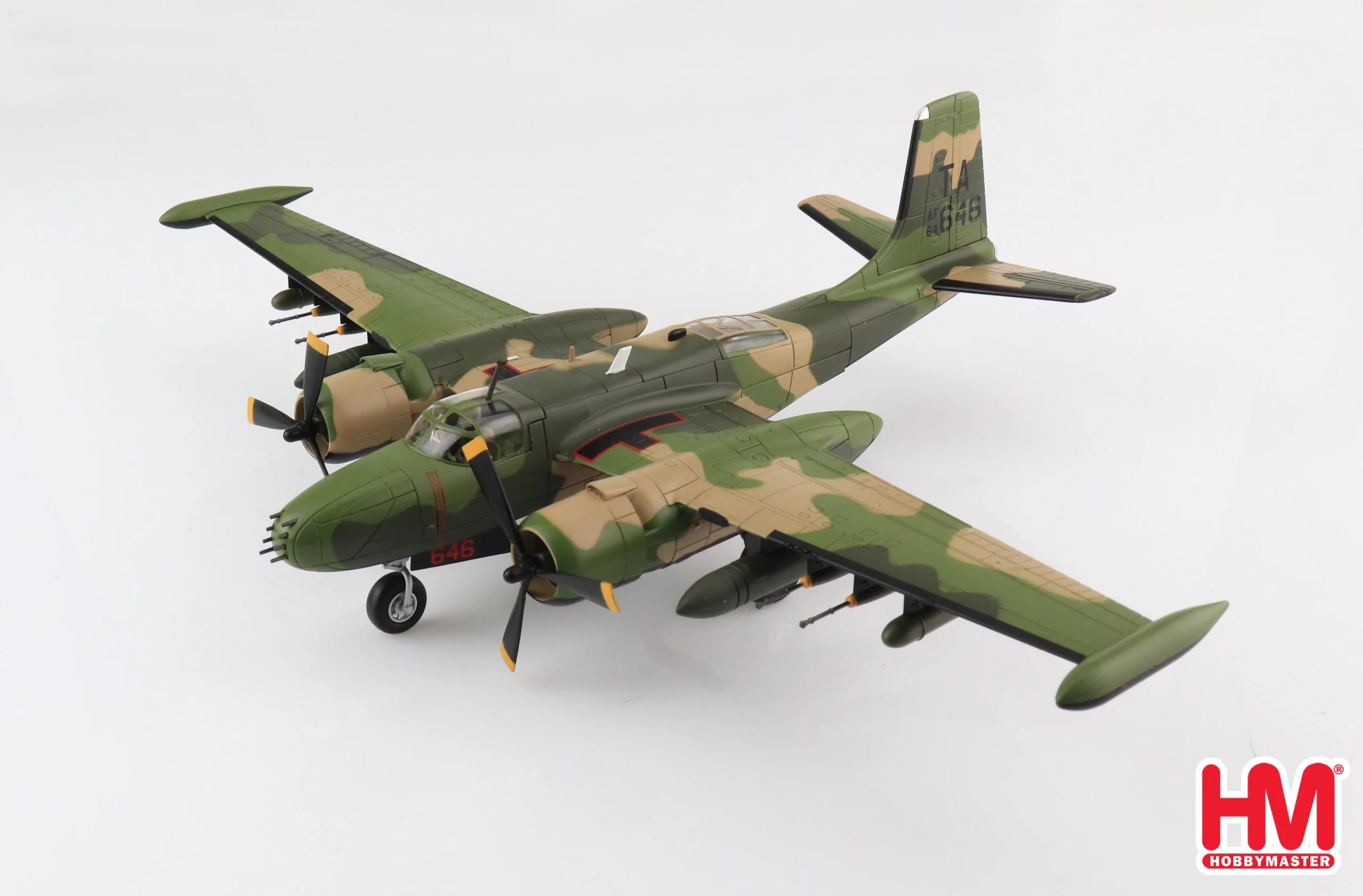 Douglas B-26K Counter Invader 609th SOS Thailand 1969, 1:72 Scale Diecast Model