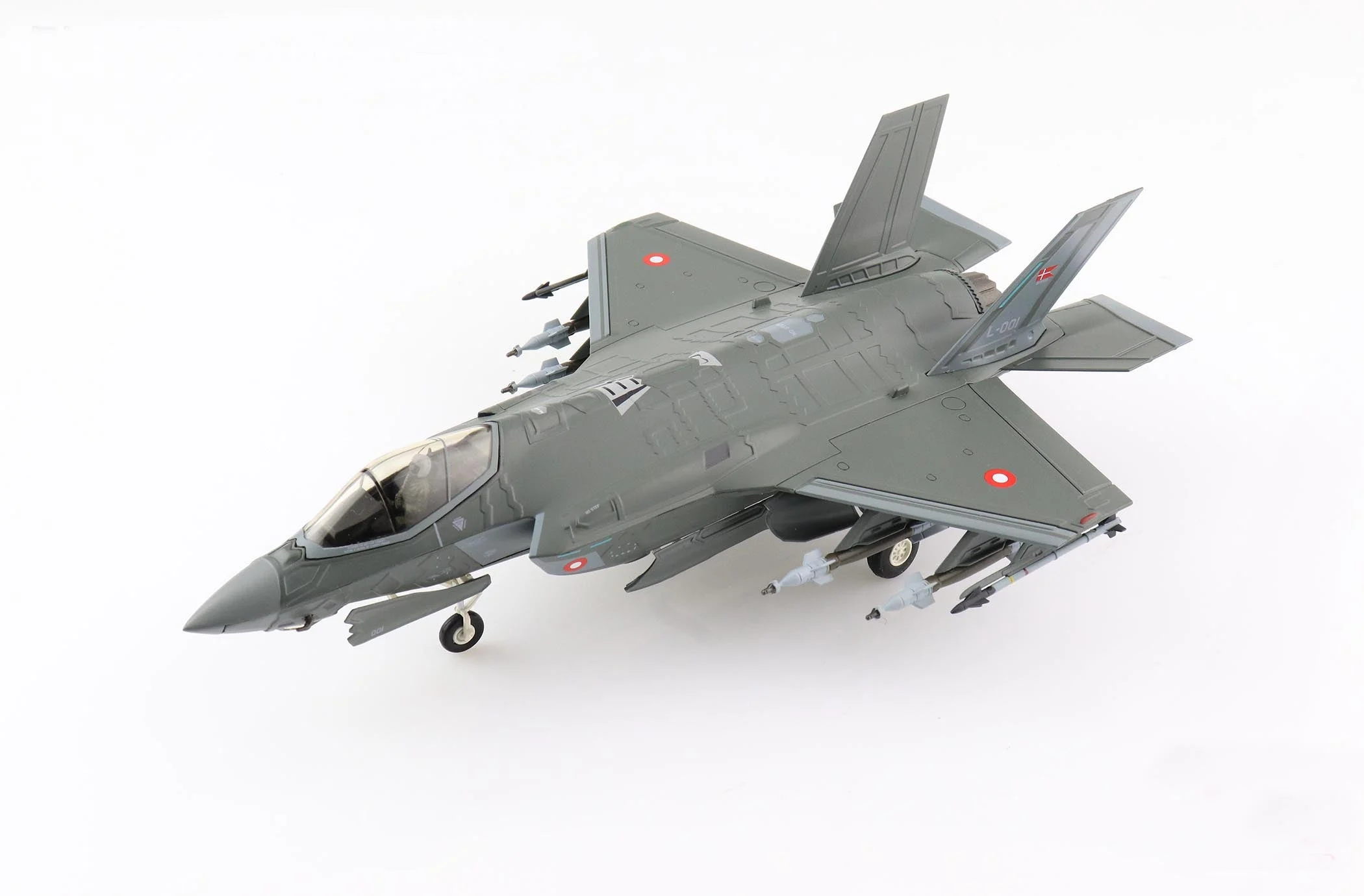 Lockheed Martin F-35A Lightning II "L-001" Royal Danish Air Force, 2021, 1:72 Scale Diecast Model