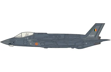 F-35A Lightning II FL010 Belgium Air Force HA4449 Scale 1:72