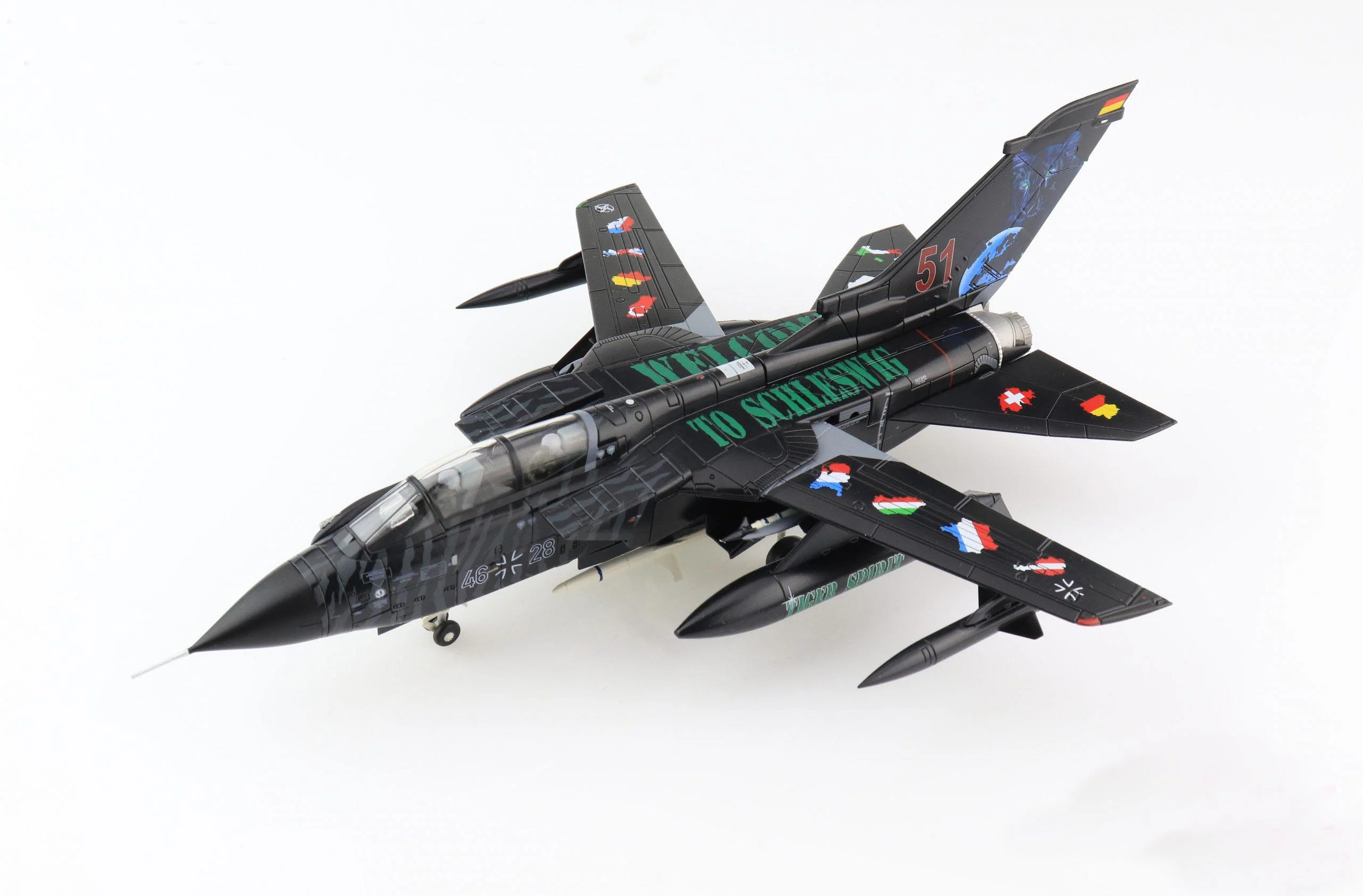 Panavia Tornado ECR Takt LwG-51 Luftwaffe 2014, 1:72 Scale Diecast Model