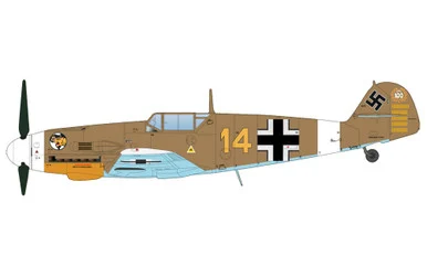 BF 109F-4 "Marseille" Yellow 14, 3/JG27, Egypt, Sept. 1942 HA8766 1:48