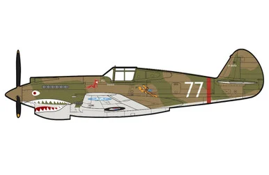 Hawk 81-A2 "AVG" No.77 , flown by Robert Smith, 3rd Pursuit Sqn., Nov 1941 HA9207 1:48