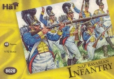 HaT Industrie 8028 Bavarian Infantry 1/72 Scale Model Kit - Hat Industries
