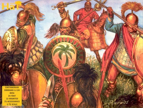 Carthaginian Command & Cavalry 1/72 Scale Plastic Model Figures - HaT Industries