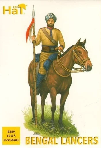 HaT Industrie 8289 Colonial Bengal Lancers 1/72 Scale Model Kit - Hat Industries