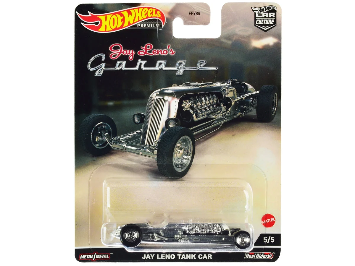 Jay Leno Tank Car Brushed Metal "Jay Leno's Garage" Diecast Model Car by Hot Wheels - Hotwheels