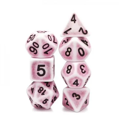 Foam Brain Games 2011 Pink Ancient RPG Dice Set - FoamBrain