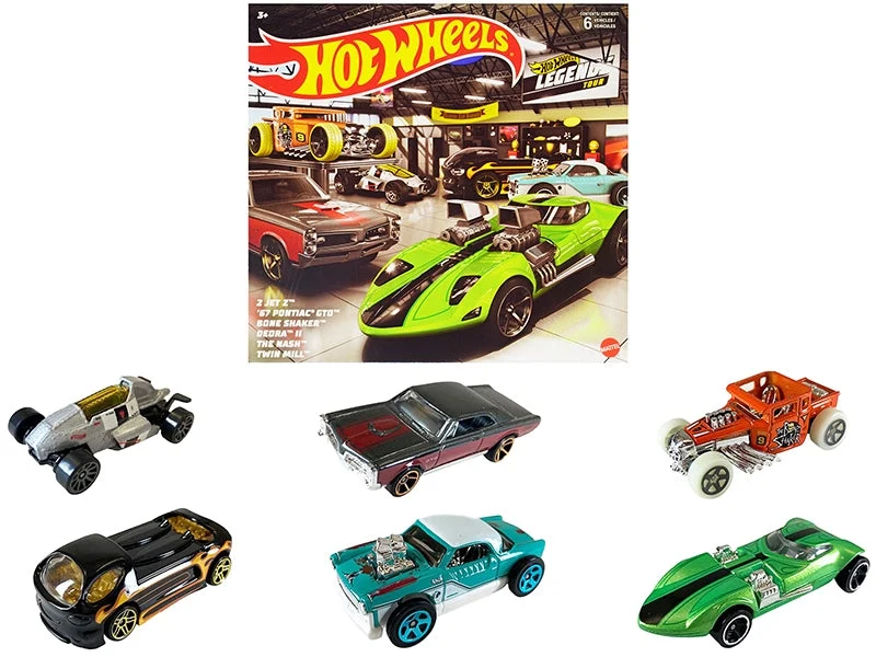 "Hot Wheels Legends" 6 piece Set Diecast Model Cars by Hot Wheels - Hotwheels
