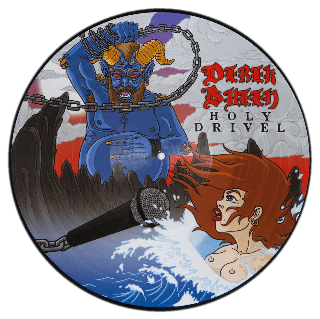 Holy Drivel LP (picture disc original art) by Derek Sheen
