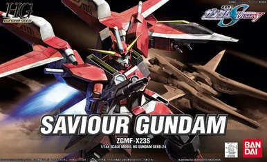 Bandai 5057920 #24 Saviour Gundam ZGMF-X23S HG 1/144 Scale Model Kit