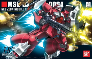 Bandai 5058777 #084 MSN-03 Jagd Doga Quess Paraya Custom Neo Zeon Mobile Suit HGUC 1/144 Scale Model Kit
