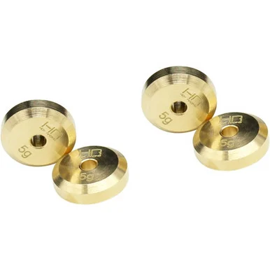 Hot Racing SXTF2604H +4mm Steel Axles Brass Weight SCX24