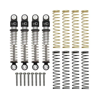 Hot Racing SXTF428LT Aluminum Threaded Long Travel Shocks - Axial SCX24