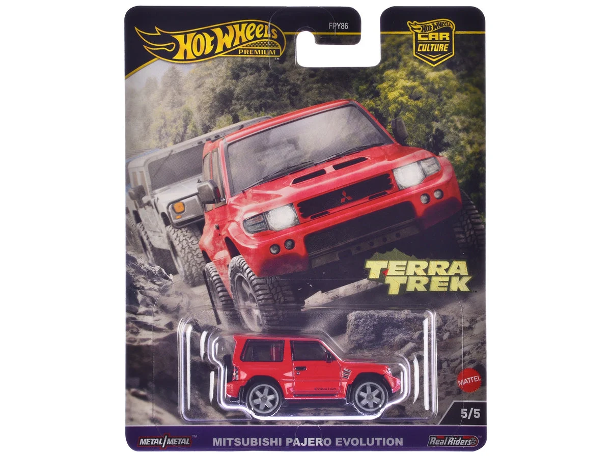 Mitsubishi Pajero Evolution RHD (Right Hand Drive) Red "Terra Trek" Series Diecast Model Car by Hot Wheels - Hotwheels