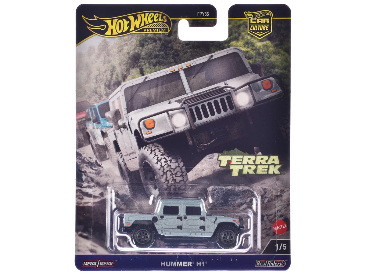 Hummer H1 Pickup Truck Gray Metallic "Terra Trek" Series Diecast Model Car by Hot Wheels - Hotwheels