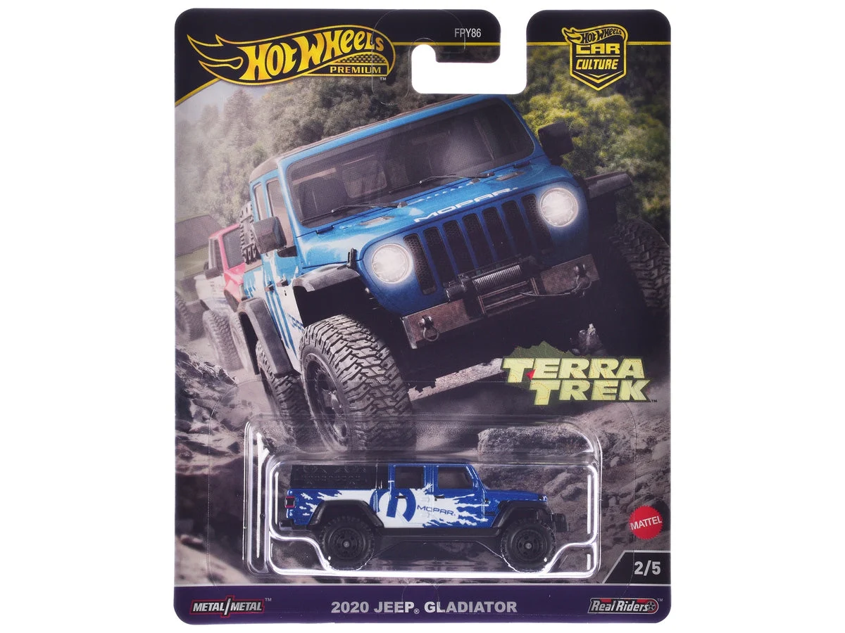 2020 Jeep Gladiator Pickup Truck Blue Metallic "MOPAR" "Terra Trek" Series Diecast Model Car by Hot Wheels - Hotwheels