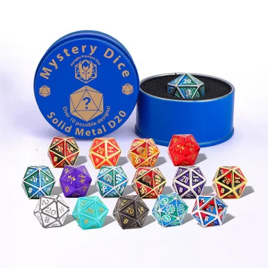 Hymgho Premium Gaming 0212 D20 Quest's Reward Mystery Solid Metal
