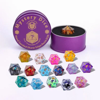Hymgho Premium Gaming 0214 D20 Quest's Reward Mystery Sharp Resin