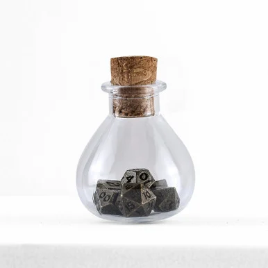 Hymgho Premium Gaming 0401 7-Set Unseelie Potion Bottle Mini Metal: Ancient Bronze
