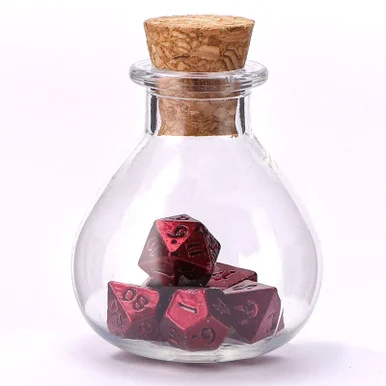 Hymgho Premium Gaming 0402 7-Set Unseelie Potion Bottle Mini Metal: Red
