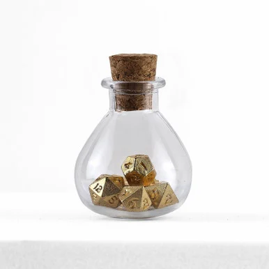 Hymgho Premium Gaming HY00404 7-Set Unseelie Potion Bottle Mini Metal: Gold