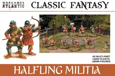 Wargames Atlantic WAACF002 Halfling Militia 28mm Scale Figures Kit - Wargames Atlantic Figures