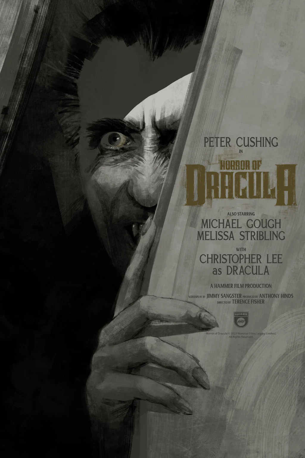 Horror of Dracula Variant Poster - Hans Woody