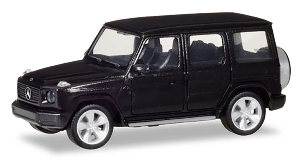 Mercedes Benz G Class Obsidian Black Metallic 1:87 (HO) Scale Model By Herpa