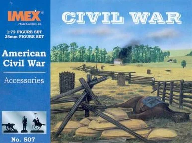 IMEX 507 Civil War Accessories 1/72 Scale Figures Kit