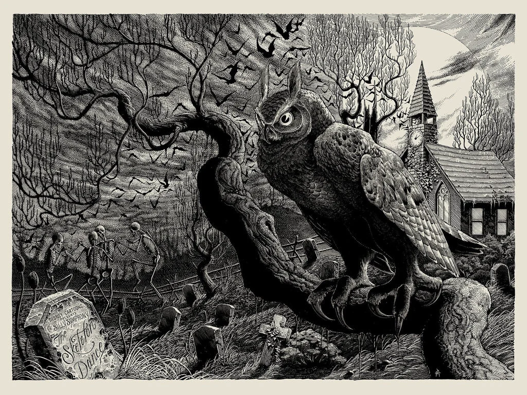 Mondo X Cyclops Print Works Print #27: The Skeleton Dance - Brandon Holt