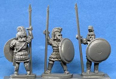 PIG030105 - Hoplites standing with spear vertical