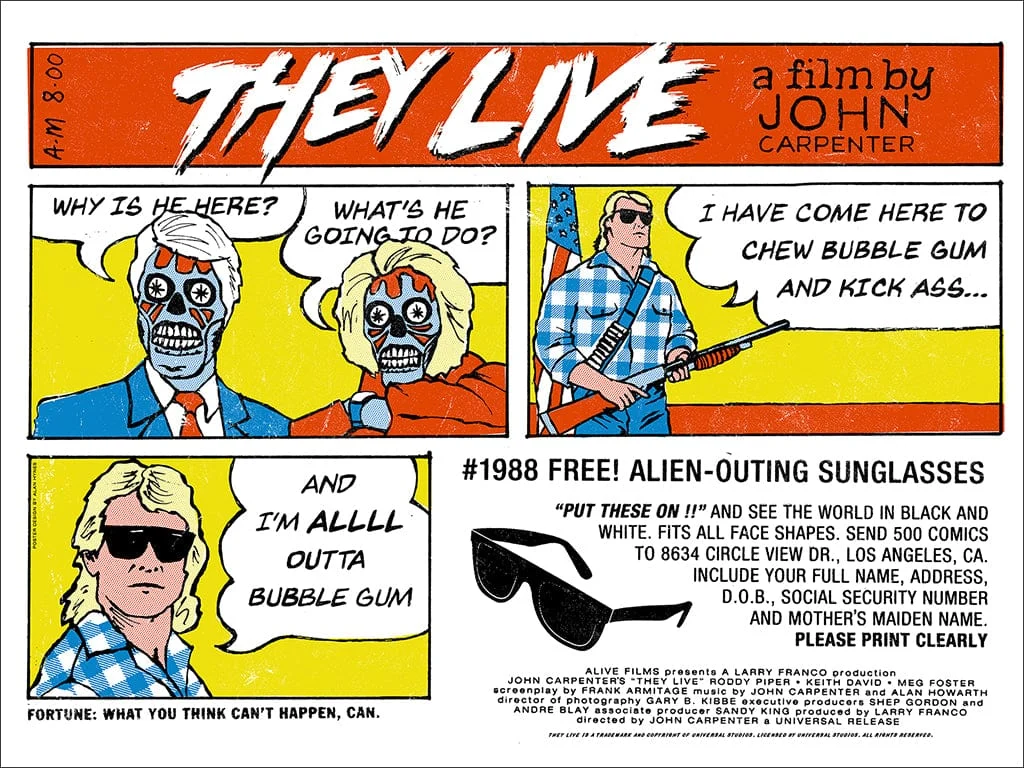 They Live Poster - Alan Hynes