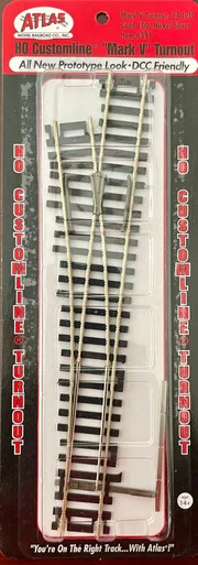 Atlas Model Railroad 391 HO Mark V #4 Turnout Left