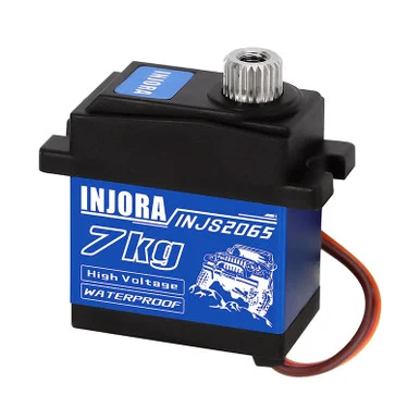 INJORA INJS2065 7KG Waterproof 2065 Servo with Mount & Horn for 1/24 Axial SCX24