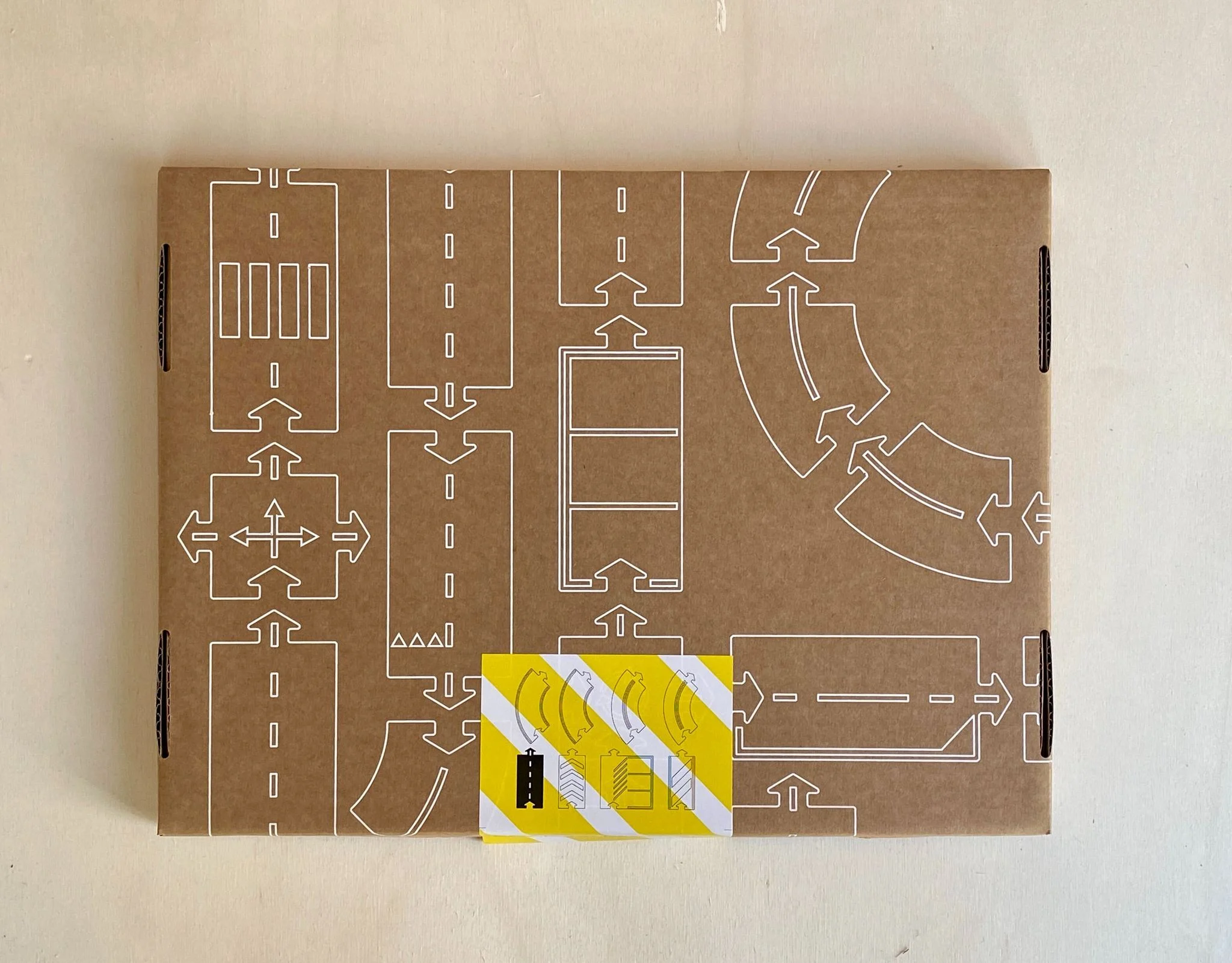 Road To Recovery 8 Piece Cardboard Roadway Set - Waytoplay Toys