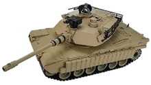 IMEX 18910 1/18 Scale US M1A2 Tan- 2.4Ghz RC Tank Force