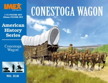 Conestoga Wagon 1/72 Scale Plastic Kit - IMEX
