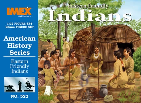 Eastern Early Friendly Indians 1/72 Scale Plastic Figures - IMEX