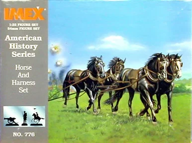 IMEX 776 Horse & Harness 1/32 Scale Figures Kit