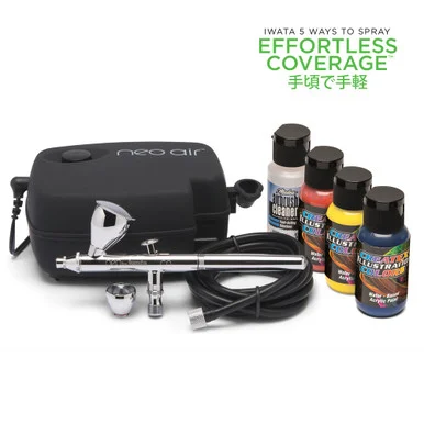 Iwata Iw120 Neo Iwata Ta Cn Gravity Feed Airbrush Set - Iwata Airbrush