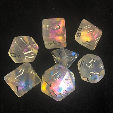 Foam Brain Games 2309 Ice Fae RPG Dice Set - FoamBrain