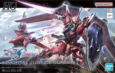 Bandai 5066285 #244 Immortal Justice Gundam HG 1/144 Scale Model Kit